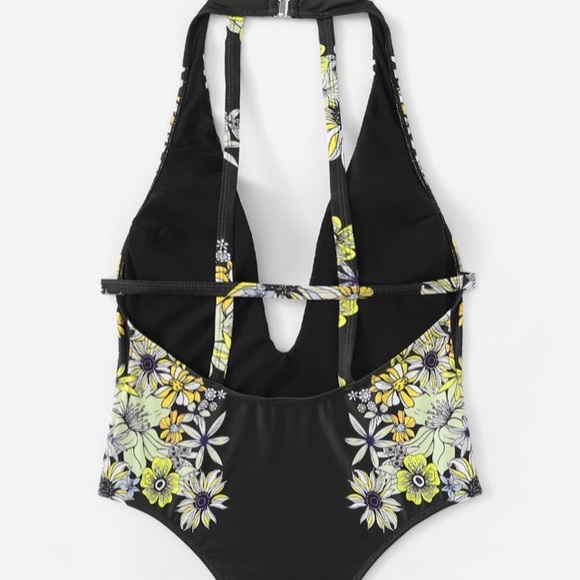 Plus Floral One Piece Swimsuit - Picture 4 of 8